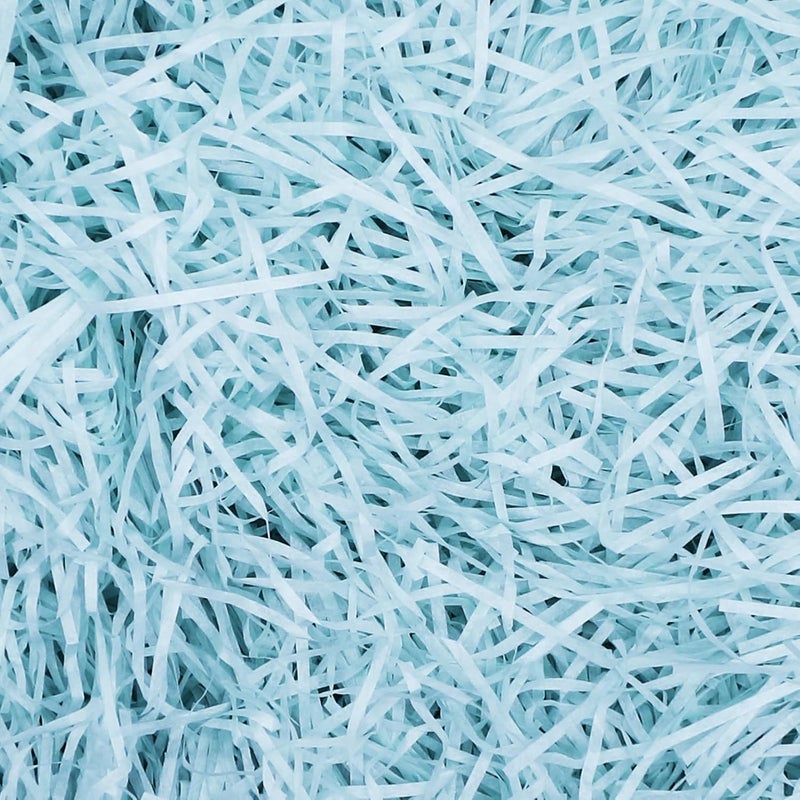 Pine nuts Crinkle Paper Filler for Gift Boxes Baskets Filler Paper Shred 7oz Crinkle Cut Paper for Christmas Wedding Birthday (Light blue) - Image 1